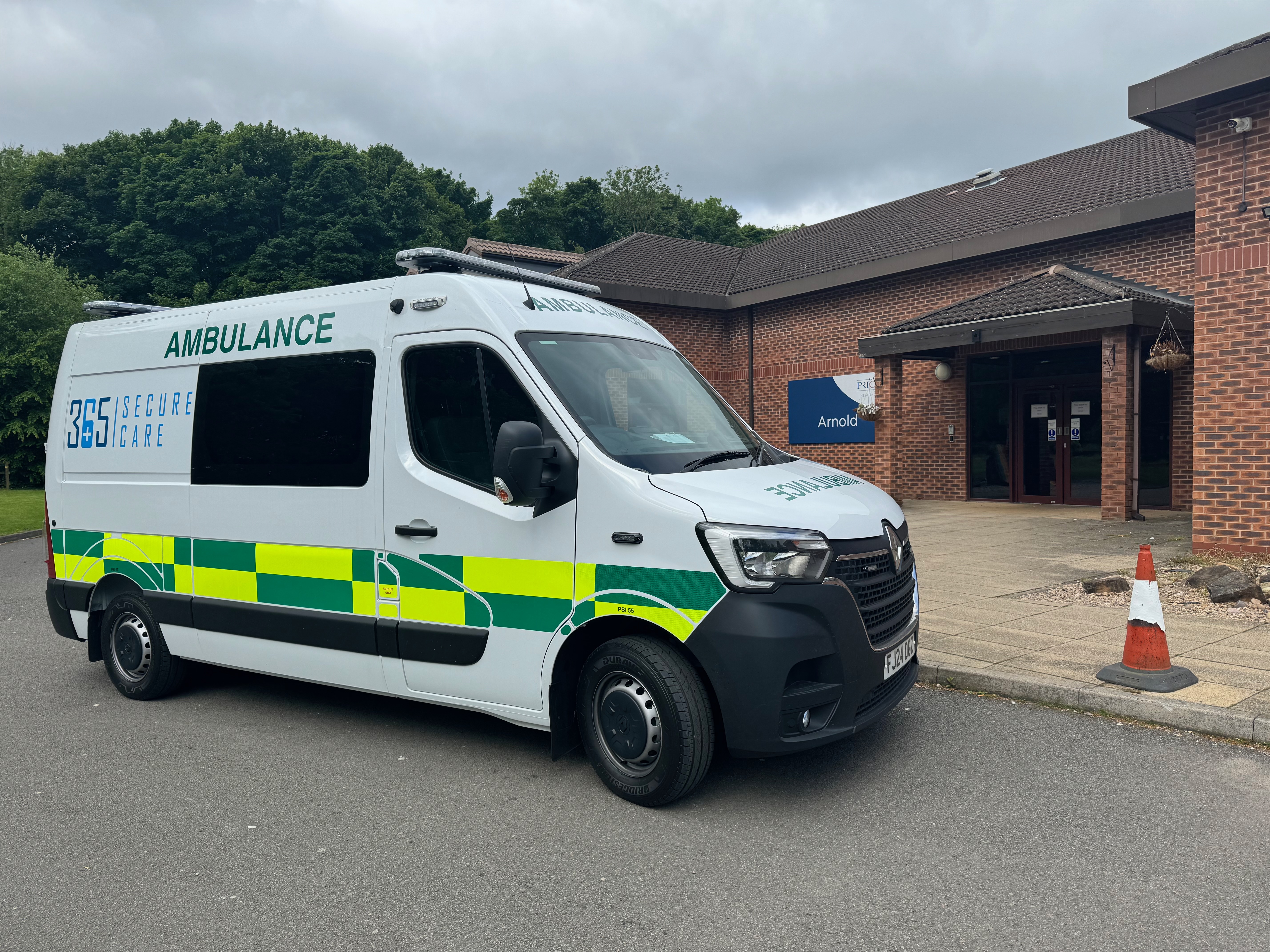 365 Group ambulance at the RDaSH secure transport contract award