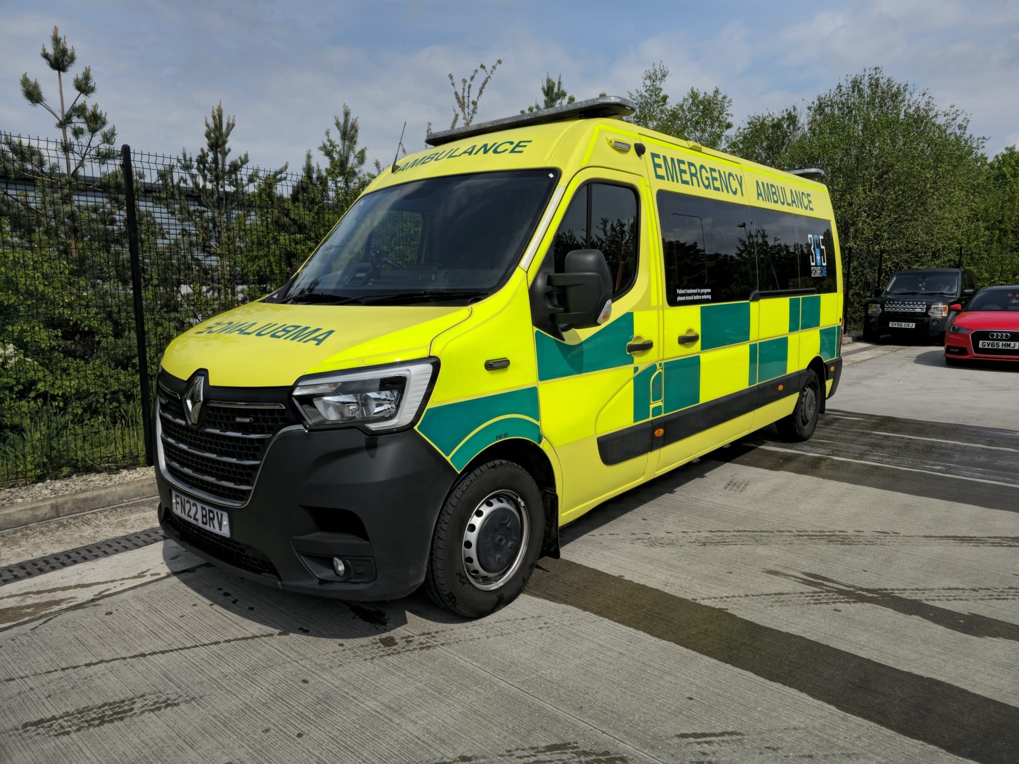 365 Group emergency ambulance for the NHS SBS transport framework